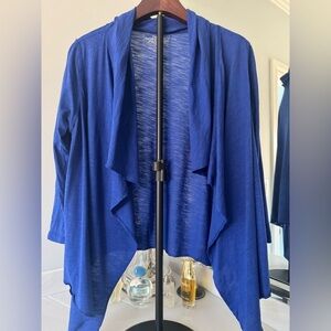North face Women's Blue Draped Cardigan Sweater-US Small